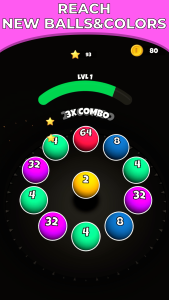 اسکرین شات 3 بازی Roll Merge 3D - Number Puzzle