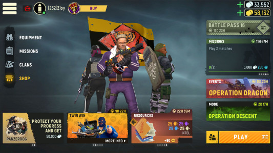 اسکرین شات 6 بازی Tacticool: Tactical fire games