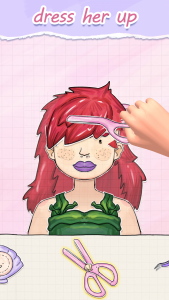 اسکرین شات 5 بازی DIY Paper Doll: Makeover dress