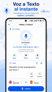 اسکرین شات 7 برنامه Traductor Voz: 100+ Idiomas