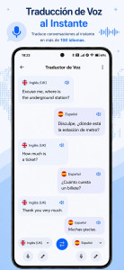اسکرین شات 6 برنامه Traductor Voz: 100+ Idiomas