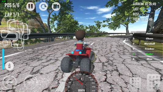 اسکرین شات 3 بازی Paw Racing Car Patrol Race