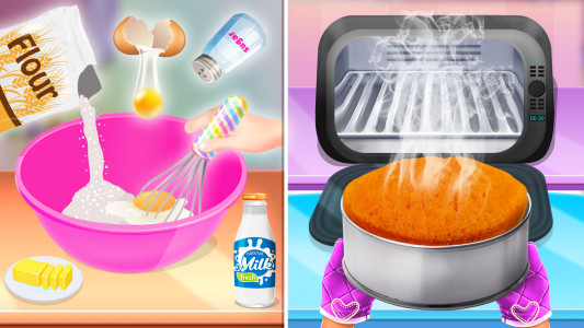 اسکرین شات 3 بازی Cake Decorating Cake Games Fun