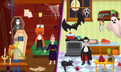 اسکرین شات 4 بازی Pretend Play Halloween Party