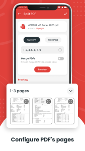 اسکرین شات 2 برنامه Split PDF, Remove PDF Pages