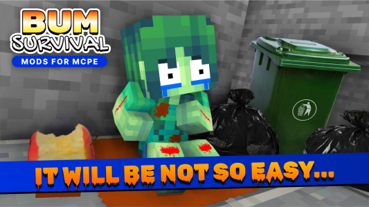 اسکرین شات 3 برنامه Bum Survival for MCPE