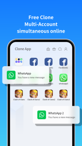 اسکرین شات 2 برنامه Clone App-Parallel Dual Space