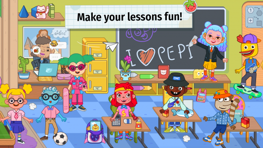 اسکرین شات 1 بازی Pepi School: Fun Kid Games