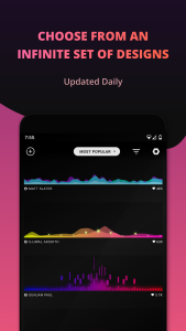 اسکرین شات 5 برنامه Muviz: Navbar Music Visualizer