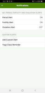 اسکرین شات 6 برنامه Period Tracker