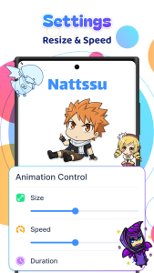 اسکرین شات 4 برنامه Live Anime Shimeji Pets