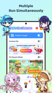 اسکرین شات 1 برنامه Live Anime Shimeji Pets