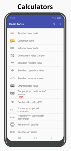 اسکرین شات 2 برنامه Electronics Toolbox
