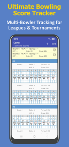 اسکرین شات 1 برنامه My Bowling Scoreboard