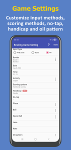 اسکرین شات 2 برنامه My Bowling Scoreboard