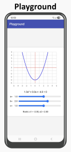 اسکرین شات 4 برنامه Quadratic equation solver