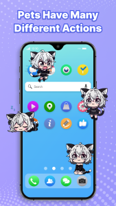 اسکرین شات 5 برنامه Pet Pals - Anime Fun on Screen