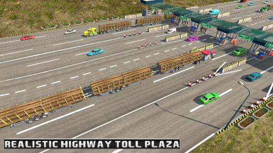 اسکرین شات 3 بازی Long Trailer Truck Wood Cargo