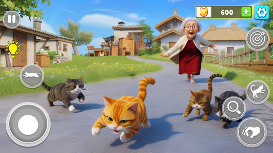 اسکرین شات 5 بازی Naughty Cat House Runaway Game