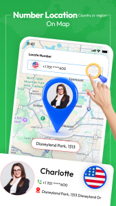 اسکرین شات 2 برنامه Phone number location tracker
