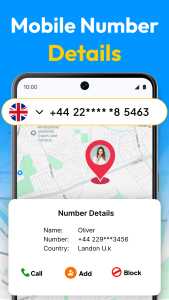 اسکرین شات 4 برنامه Phone number location tracker
