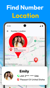 اسکرین شات 2 برنامه Phone number location tracker