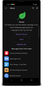 اسکرین شات 5 برنامه Vibrate App