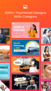 اسکرین شات 1 برنامه Thumbnail Maker & Thumb Art