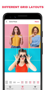 اسکرین شات 4 برنامه Grid Post - Photo Grid Maker