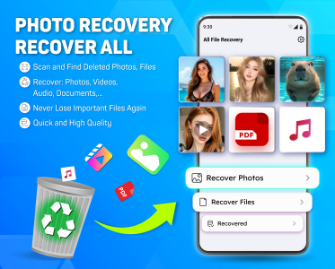 اسکرین شات 1 برنامه Photo Recovery - Recover All
