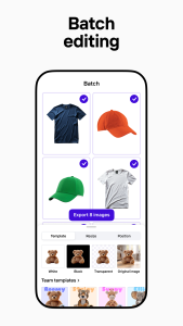 اسکرین شات 3 برنامه Photoroom: AI Photo Editor