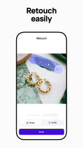 اسکرین شات 4 برنامه Photoroom: AI Photo Editor
