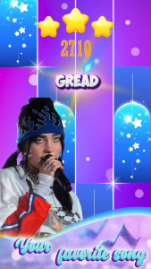 اسکرین شات 4 بازی Billie Eilish Piano Tiles Game