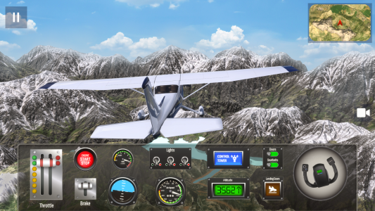 اسکرین شات 2 بازی Airplane Pro: Flight Simulator