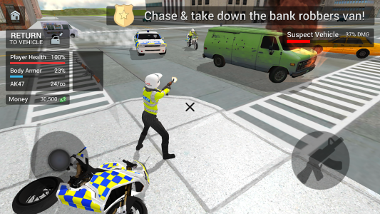 اسکرین شات 4 بازی Police Car Driving Motorbike