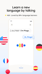 اسکرین شات 1 برنامه Language Learning: Pingo AI
