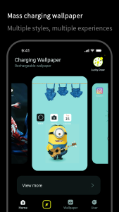 اسکرین شات 2 برنامه Pika! Charging Wallpaper