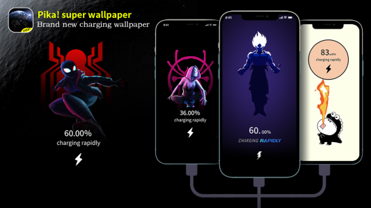 اسکرین شات 1 برنامه Pika! Super Wallpaper