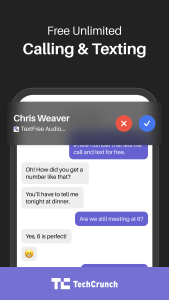 اسکرین شات 3 برنامه Text Free: Second Phone Number