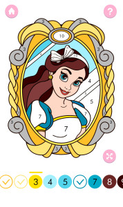 اسکرین شات 5 برنامه Princess Coloring by Number