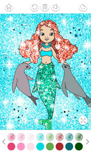 اسکرین شات 4 بازی Girls Color Book with Glitter