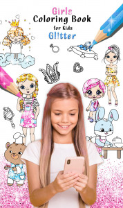 اسکرین شات 1 بازی Girls Color Book with Glitter
