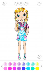 اسکرین شات 3 بازی Girls Color Book with Glitter