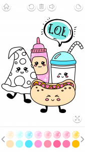 اسکرین شات 2 برنامه Kawaii Coloring Book Glitter