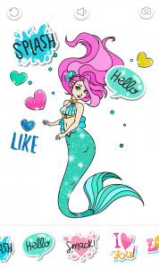 اسکرین شات 5 برنامه Mermaid Coloring Page Glitter