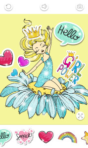 اسکرین شات 5 برنامه Princess Coloring Book Glitter