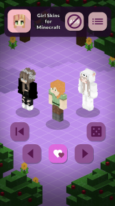 اسکرین شات 1 برنامه Girl Skins for Minecraft