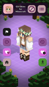 اسکرین شات 3 برنامه Girl Skins for Minecraft