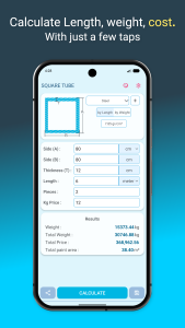 اسکرین شات 3 برنامه Metal Weight Calculator