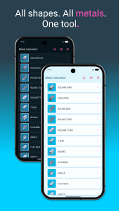 اسکرین شات 1 برنامه Metal Weight Calculator
